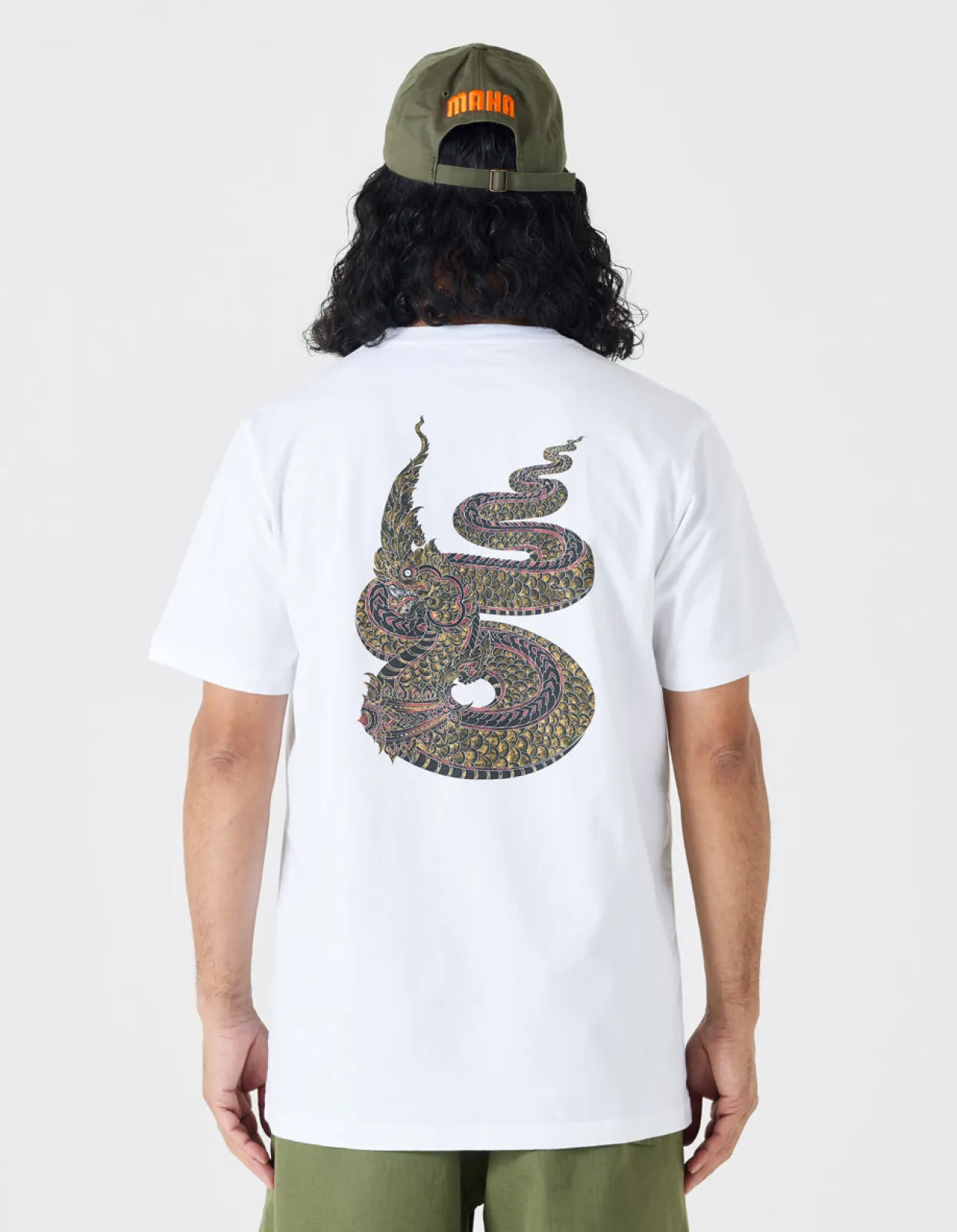 Short Sleeve T-Shirts*Maharishi 1029 Temple Naga Organic T-Shirt White