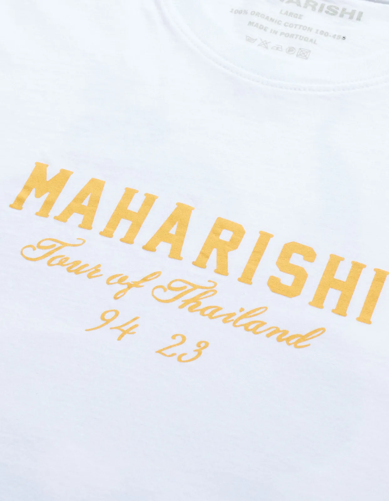Short Sleeve T-Shirts*Maharishi 1029 Temple Naga Organic T-Shirt White