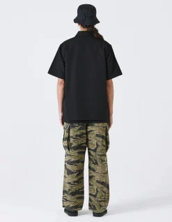 Shirts*Maharishi 4300 Thai Cloud Camp Collar Shirt Black