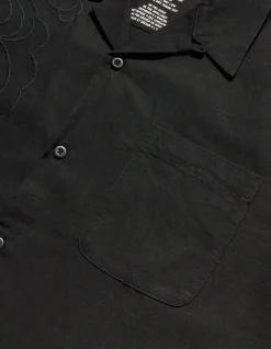 Shirts*Maharishi 4300 Thai Cloud Camp Collar Shirt Black