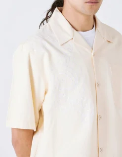Shirts*Maharishi 4300 Thai Cloud Camp Collar Shirt Ecru