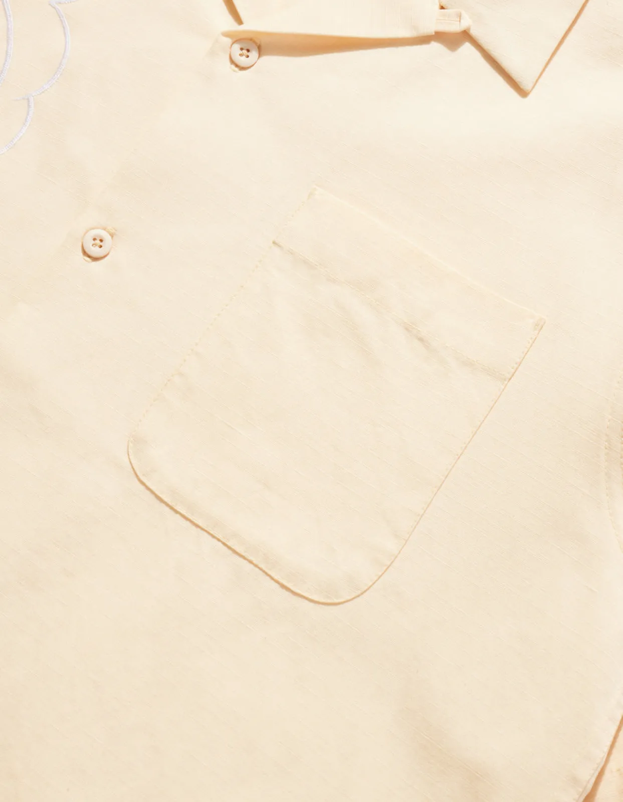 Shirts*Maharishi 4300 Thai Cloud Camp Collar Shirt Ecru