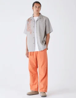 Shirts*Maharishi 4300 Thai Cloud Camp Collar Shirt Silver Sage