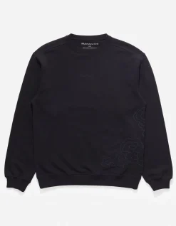 Crew Sweats*Maharishi 4217 Thai Cloud Crew Sweat Black
