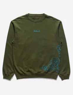 Crew Sweats*Maharishi 4217 Thai Cloud Crew Sweat Olive Og-107F