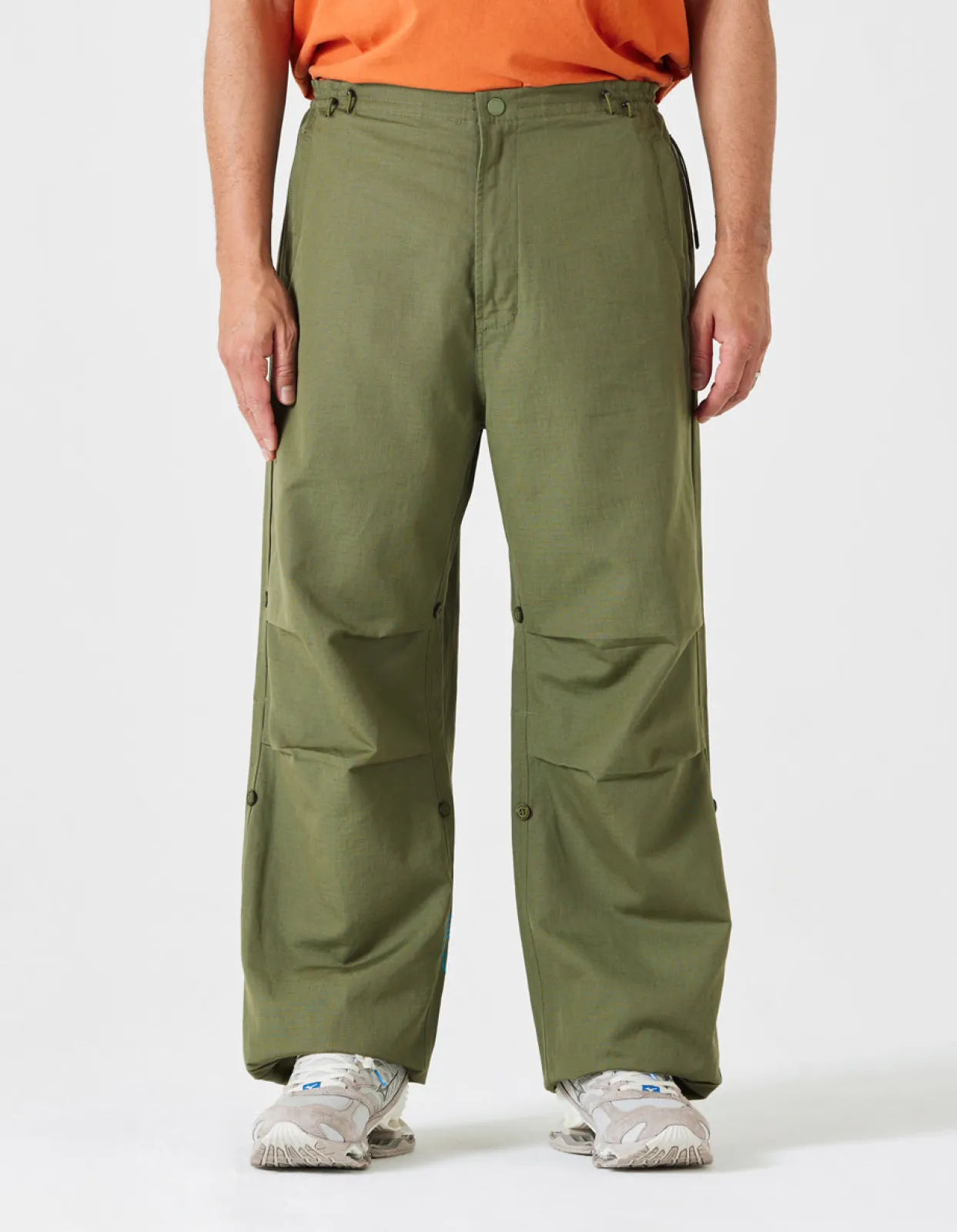 Original Snopants*Maharishi 4219 Thai Cloud Embroidered Loose Snopants® Olive Og-107F