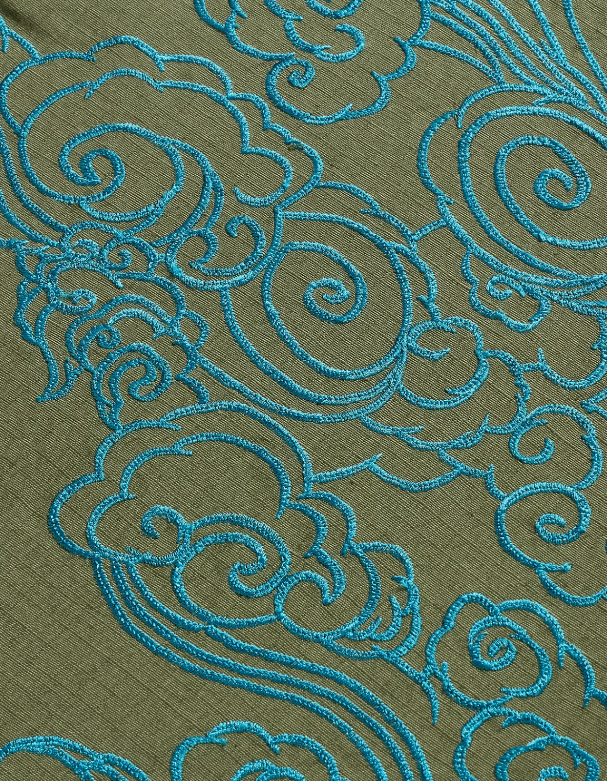 Original Snopants*Maharishi 4219 Thai Cloud Embroidered Loose Snopants® Olive Og-107F