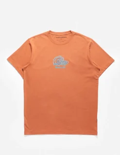 Short Sleeve T-Shirts*Maharishi 4218 Thai Cloud Embroidered T-Shirt Rust