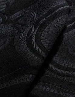 Kimonos*Maharishi 4211 Thai Dragon Stadium Kimono Black/Tonal