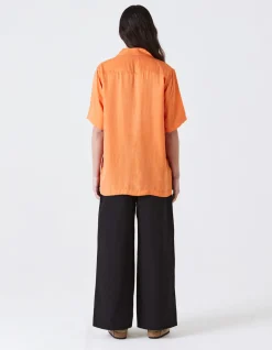 Shirts*Maharishi 4303 Thai Dragon Summer Shirt Rust