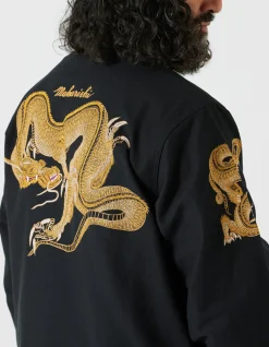 Shirts*Maharishi 4213 Thai Dragon Utility Shirt Golden Black