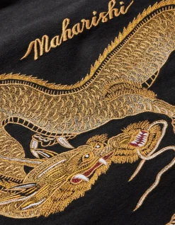 Shirts*Maharishi 4213 Thai Dragon Utility Shirt Golden Black