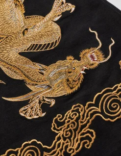 Shirts*Maharishi 4213 Thai Dragon Utility Shirt Golden Black