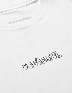 Short Sleeve T-Shirts*Maharishi 1018 Thai Script T-Shirt White