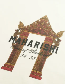 Short Sleeve T-Shirts*Maharishi 1030 Thai Temple Organic T-Shirt Ecru