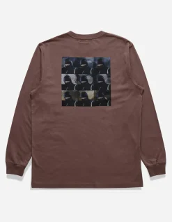 Long Sleeve T-Shirts*Maharishi 1106 The Jaguar Mask L/S T-Shirt Murasaki Purple