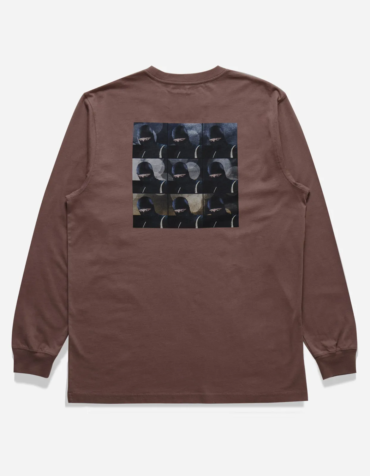Long Sleeve T-Shirts*Maharishi 1106 The Jaguar Mask L/S T-Shirt Murasaki Purple