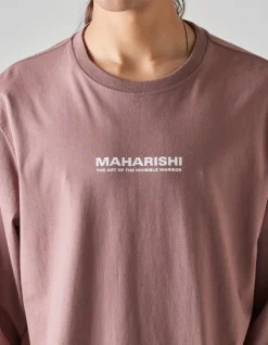 Long Sleeve T-Shirts*Maharishi 1106 The Jaguar Mask L/S T-Shirt Murasaki Purple