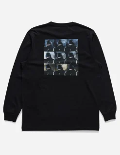 Long Sleeve T-Shirts*Maharishi 1106 The Jaguar Mask L/S T-Shirt Black