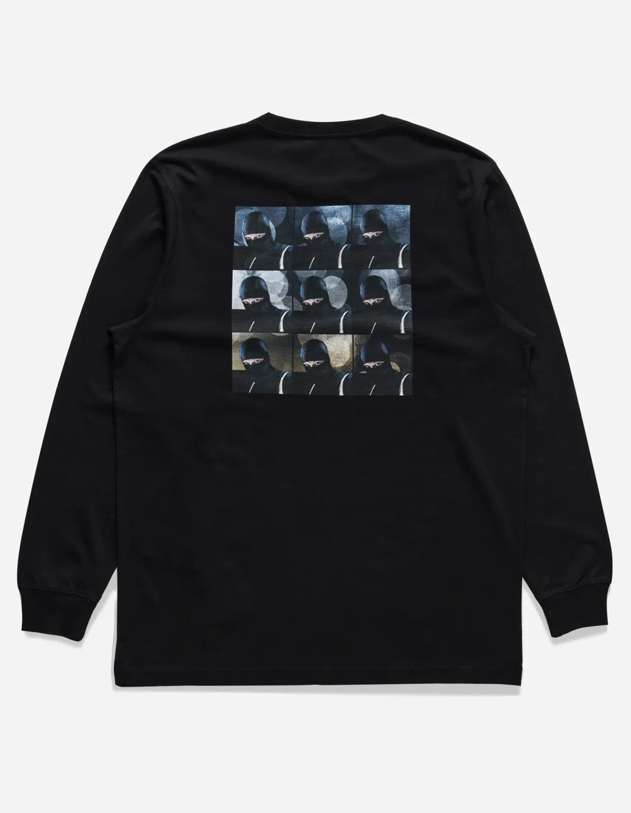 Long Sleeve T-Shirts*Maharishi 1106 The Jaguar Mask L/S T-Shirt Black