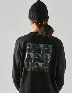 Long Sleeve T-Shirts*Maharishi 1106 The Jaguar Mask L/S T-Shirt Black