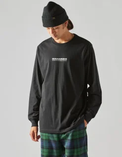 Long Sleeve T-Shirts*Maharishi 1106 The Jaguar Mask L/S T-Shirt Black