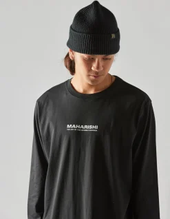 Long Sleeve T-Shirts*Maharishi 1106 The Jaguar Mask L/S T-Shirt Black