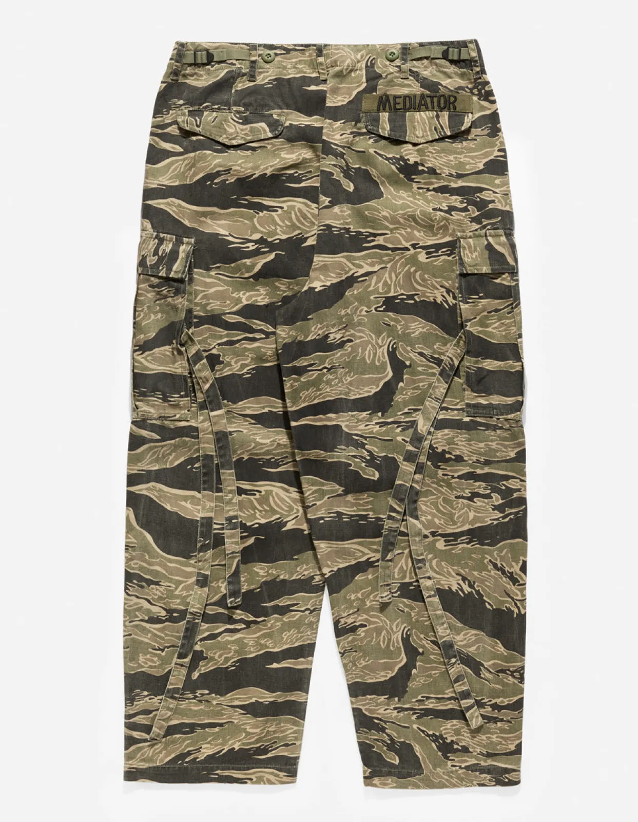 Cargo Pants*Maharishi 4291 Tigerstripe Loose Cargo Pants Mint Gold