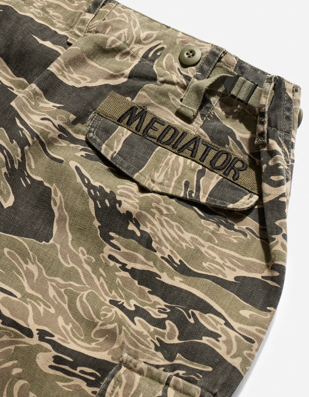 Cargo Pants*Maharishi 4291 Tigerstripe Loose Cargo Pants Mint Gold