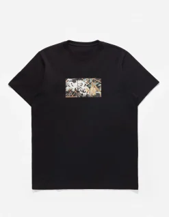 Short Sleeve T-Shirts*Maharishi 1011 Triptych Water Dragon T-Shirt Black