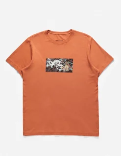 Short Sleeve T-Shirts*Maharishi 1011 Triptych Water Dragon T-Shirt Rust