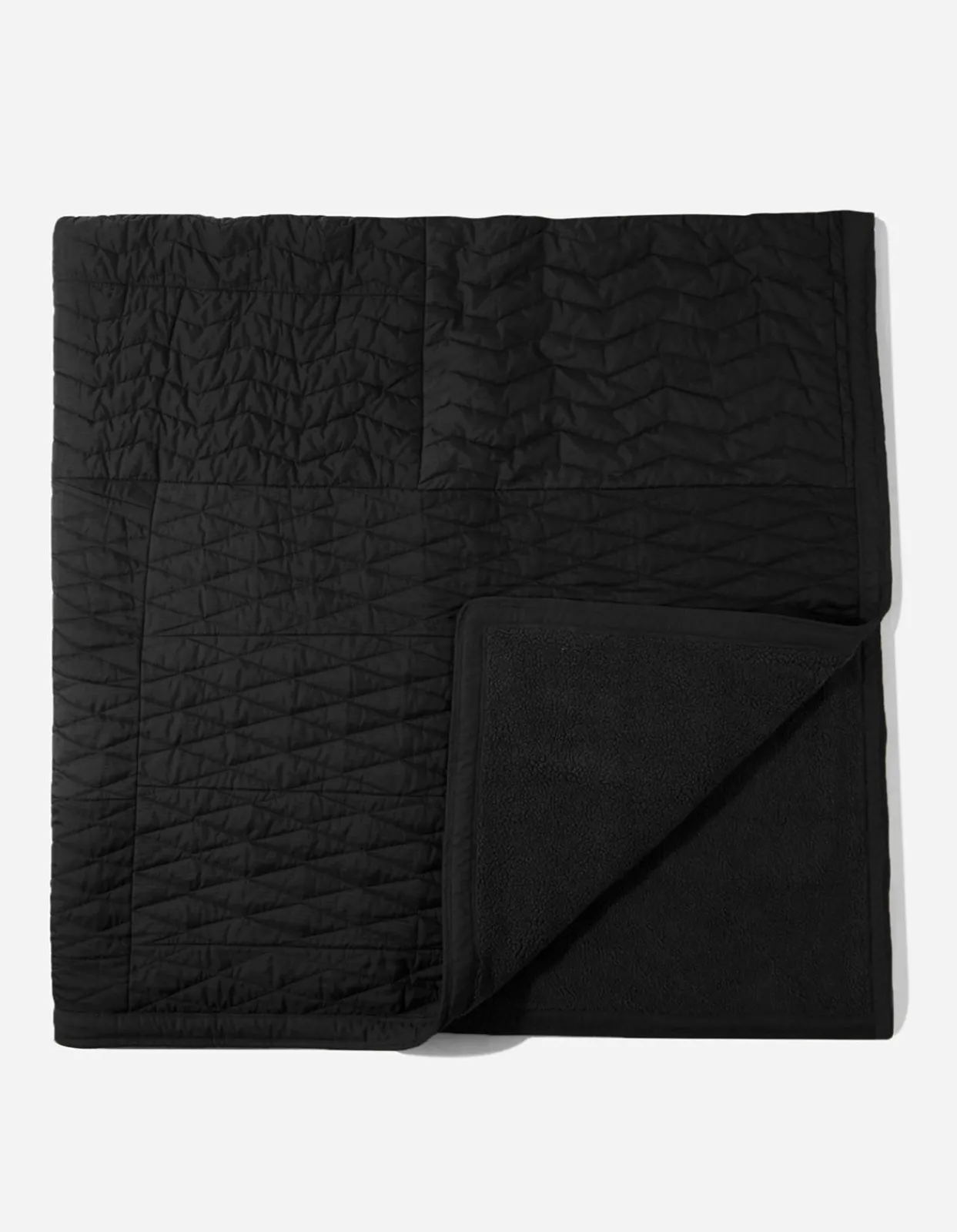 Lifestyle*Maharishi 7030 Triquilted Bed Blanket · Military Surplus Black