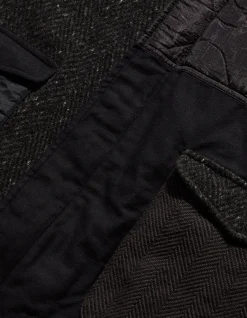 Jackets*Maharishi 4083 Upcycled A2 Flight Jacket Black