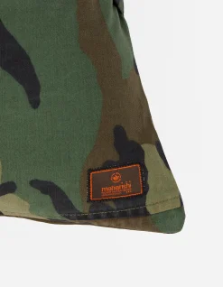 Home*Maharishi 7016 Upcycled Camo Cushion · Vintage Surplus Woodland