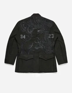 Kimonos*Maharishi 4096 Upcycled M59 Field Kimono Black O/D