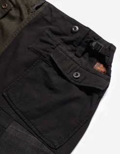 Cargo Pants*Maharishi 4277 Upcycled M65 Loose Cargo Pants Black O/D