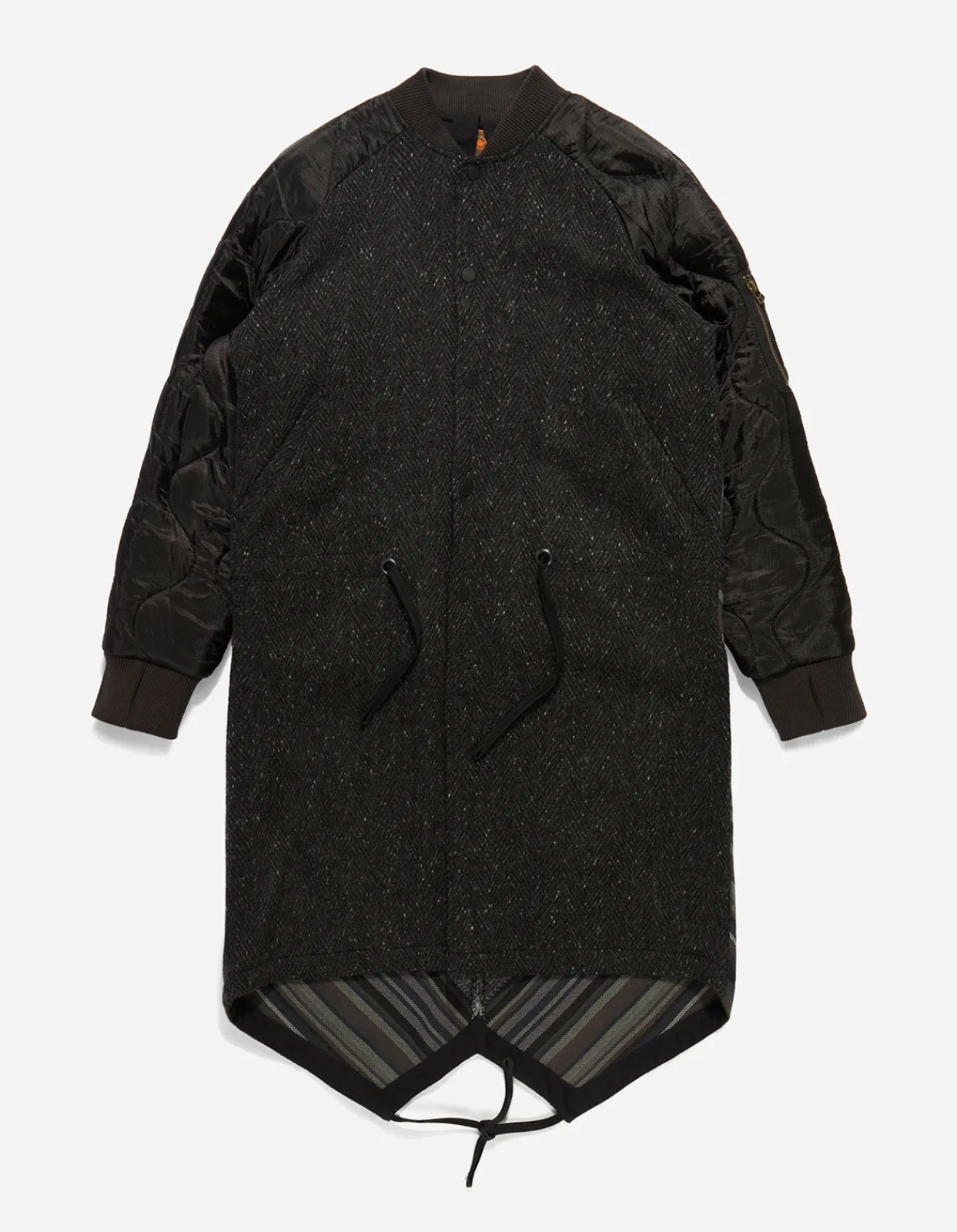 Parkas*Maharishi 4087 Upcycled Ma Fishtail Parka Black