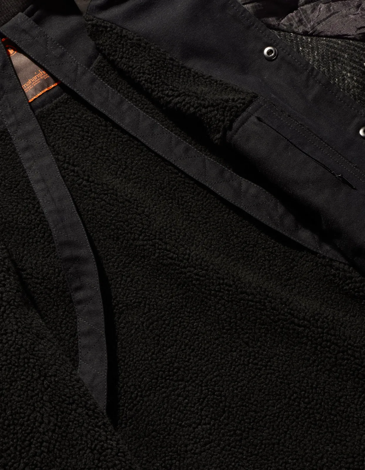 Parkas*Maharishi 4087 Upcycled Ma Fishtail Parka Black