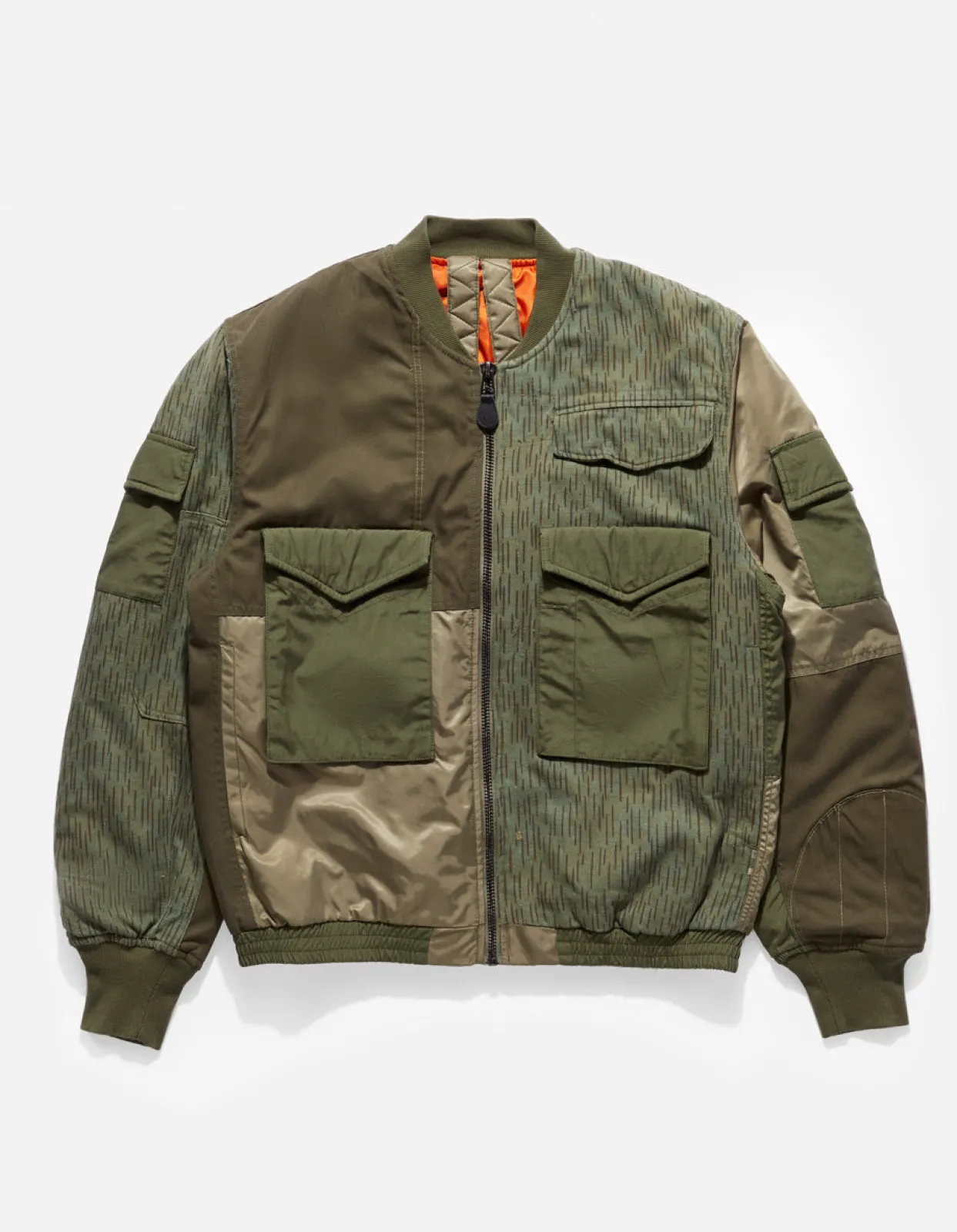 Jackets*Maharishi 4274 Upcycled Wep Ma1 Flight Jacket Olive