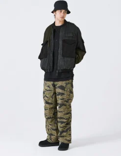 Jackets*Maharishi 4274 Upcycled Wep Ma1 Flight Jacket Black O/D