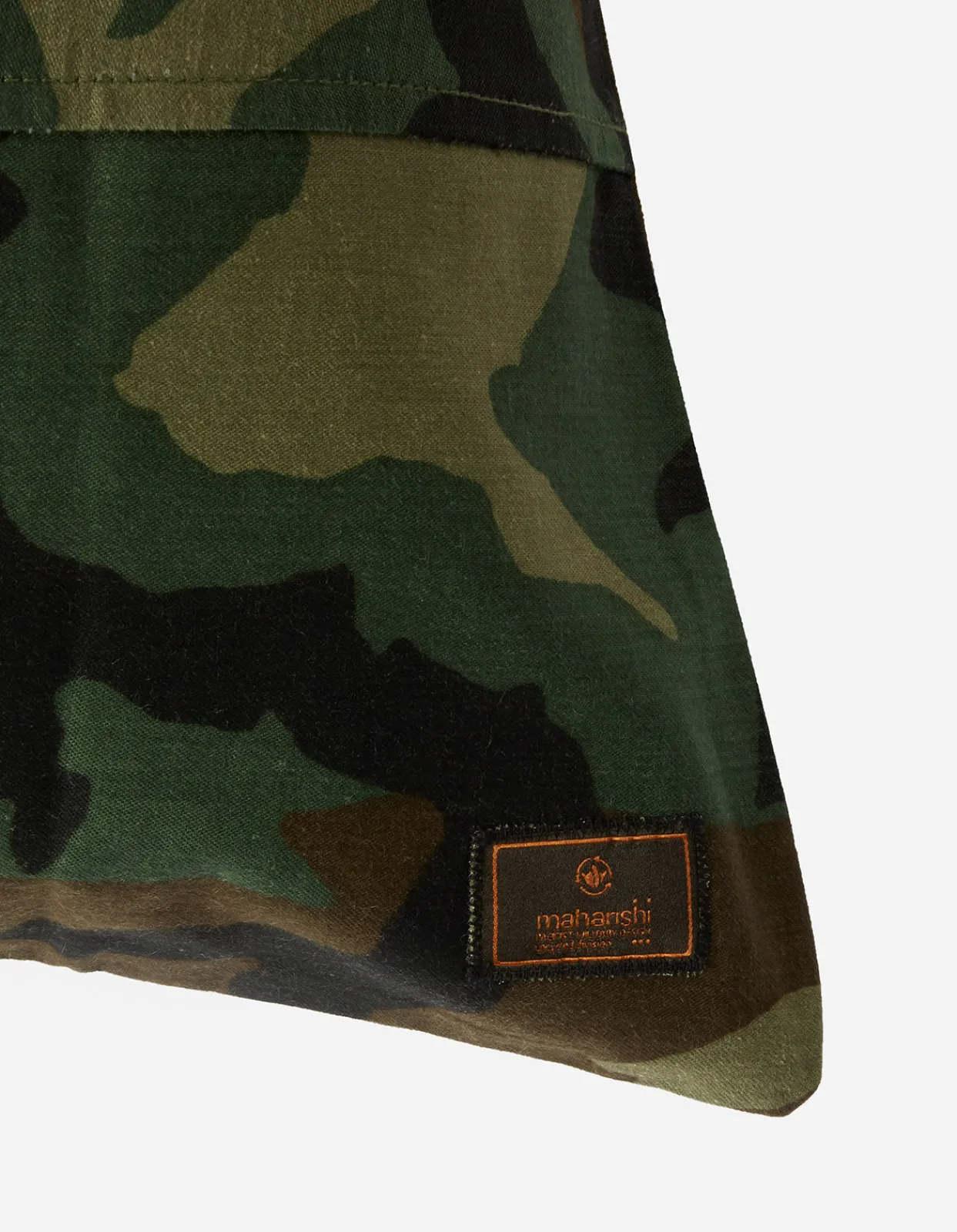 Home*Maharishi 7018 Upcycled Xl Camo Cushion · Vintage Military Surplus Woodland