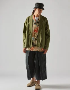 Kimonos*Maharishi 8190 U.S. Hanten Shirt Olive Og-107F