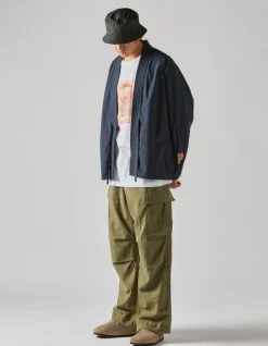 Kimonos*Maharishi 8190 U.S. Hanten Shirt Navy