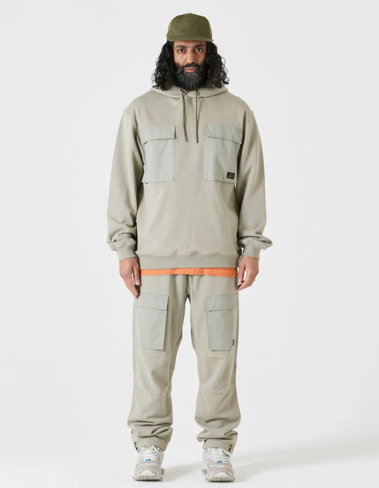 Hooded Sweats*Maharishi 4226 Utility Pocket Hooded Sweat Silver Sage