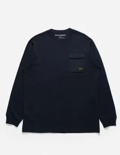 Long Sleeve T-Shirts*Maharishi 4231 Utility Pocket L/S T-Shirt Navy