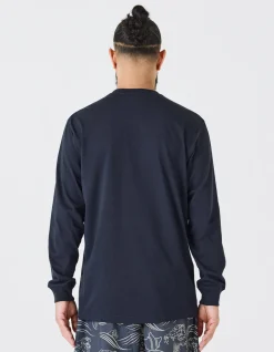 Long Sleeve T-Shirts*Maharishi 4231 Utility Pocket L/S T-Shirt Navy