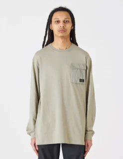 Long Sleeve T-Shirts*Maharishi 4231 Utility Pocket L/S T-Shirt Silver Sage