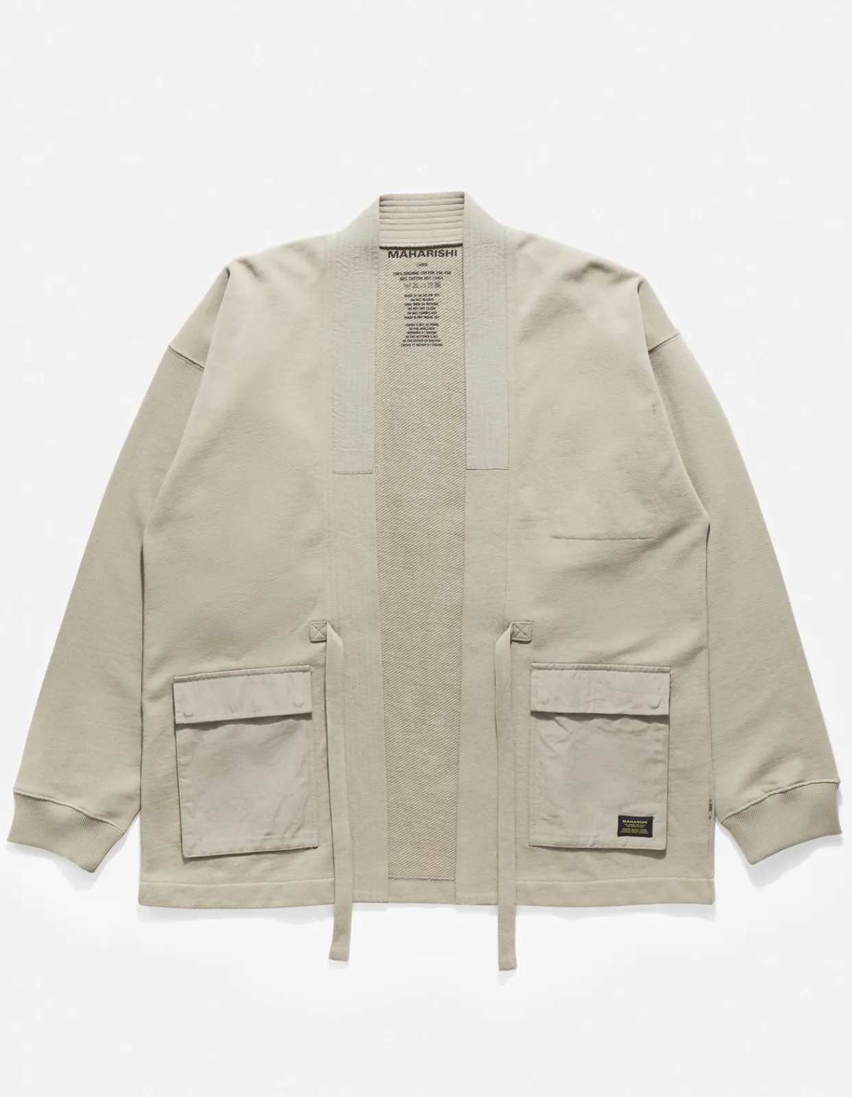 Kimonos*Maharishi 4228 Utility Pocket Sweat Kimono Silver Sage