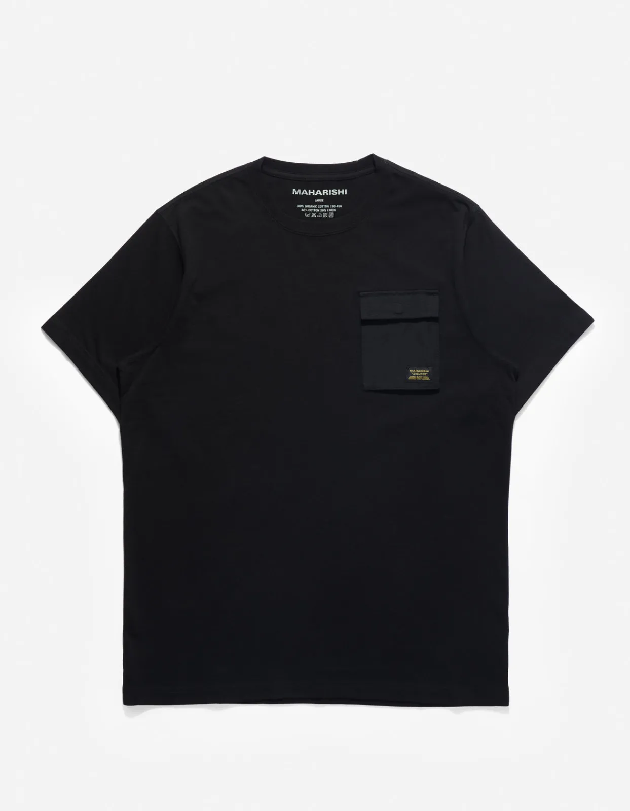 Short Sleeve T-Shirts*Maharishi 4230 Utility Pocket T-Shirt Black