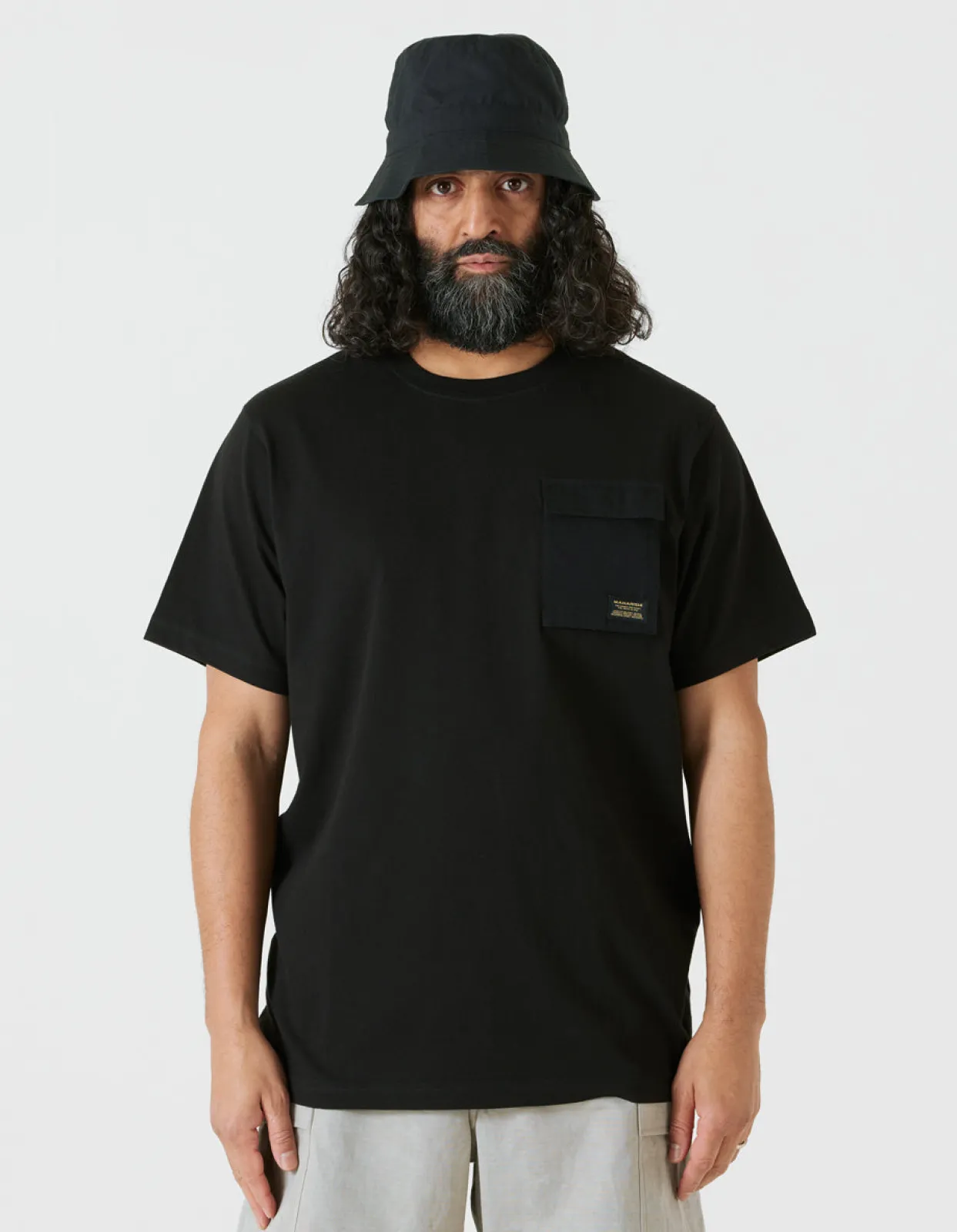 Short Sleeve T-Shirts*Maharishi 4230 Utility Pocket T-Shirt Black